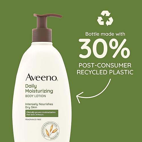 Miniatura 5 de Aveeno Loción corporal hidratante diaria con avena prebiótica calmante loción suave nutre la piel seca con humedad parabenos tintes y fragancias no