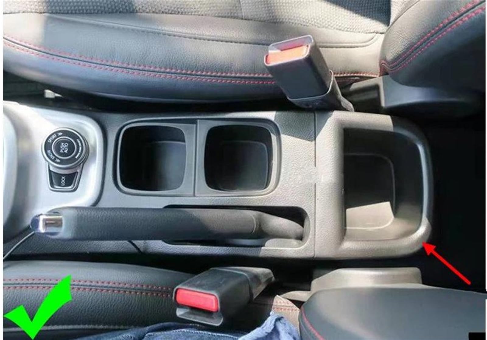 Scatola Bracciolo Con Supporto Multifunzionale Cuscino In PU Accessori Per La Modifica Degli Interni Dell'auto Per Vitara Consolle centrale(1 Real Corium)