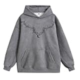 Mens Vintage Faux Suede Hooded Sweatshirt Graphic Print Hoodie Oversized Unisex Streetwear Sweatshirt