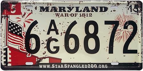 Miniatura 30 de Placa de matrícula de Wyoming de aluminio, placa decorativa de automóvil novedosa, placas de matrícula de 12"x6" para el frente del automóvil, placa