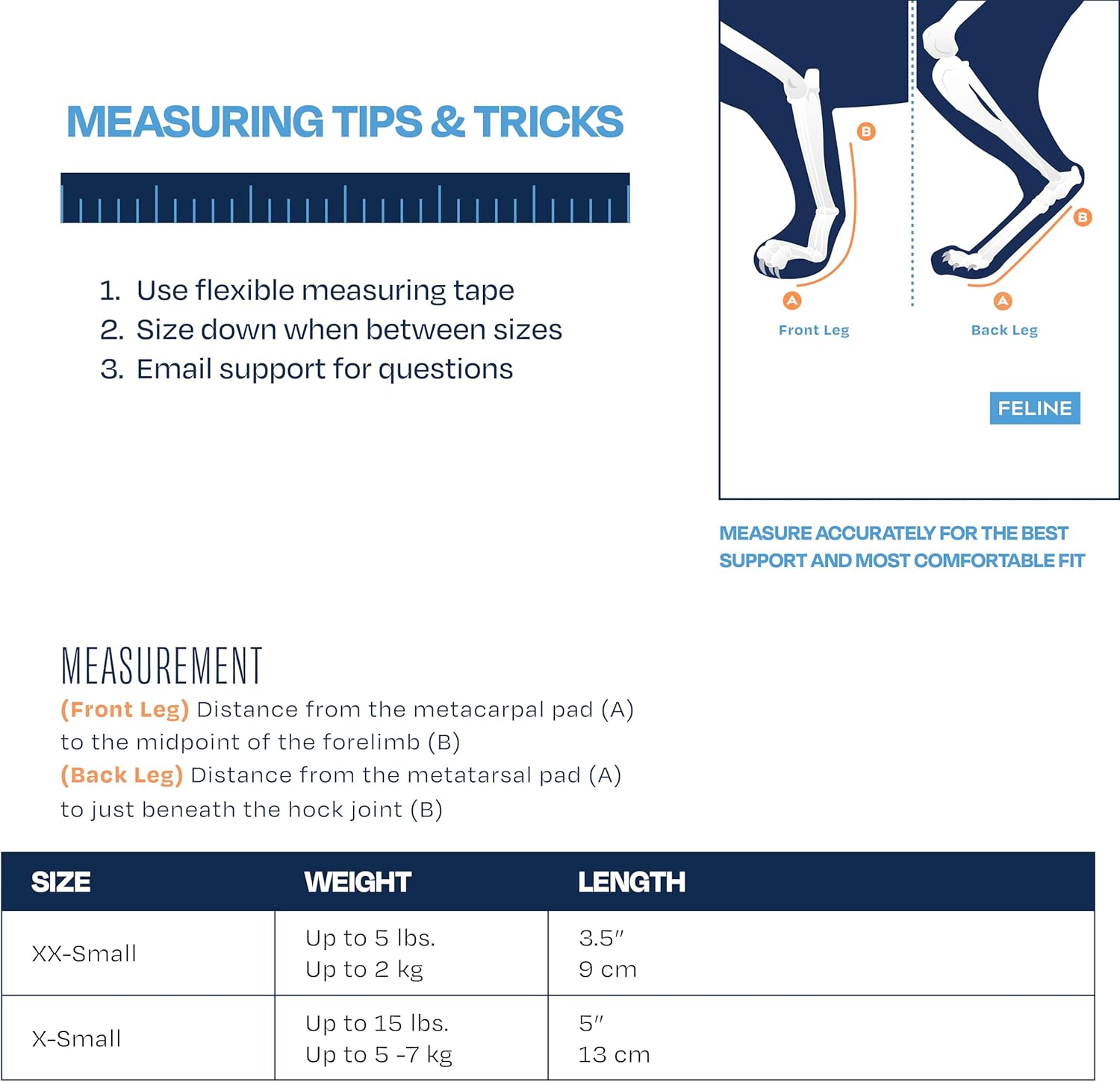 Balto Feline Splint Carpal/Tarsal Brace- Hyperextension Cat Brace – Brace with Aluminum Splint – Supports Fractures and Sprains – Leg Support (X-Small)