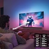 The One 120 hz - Pied central - QLED - AMBILIGHT 3 - UHD - TITAN OS PHILIPS - 65PUS9000 - 10