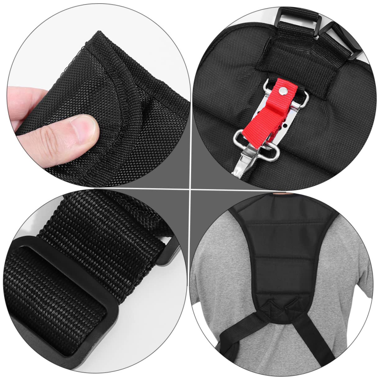 HEMOTON 2pezzi Cinghia per Decespugliatore con Imbracatura Padded per Comfort Ottimale del Accessorio Professionale per Giardinaggio e Manutenzione del