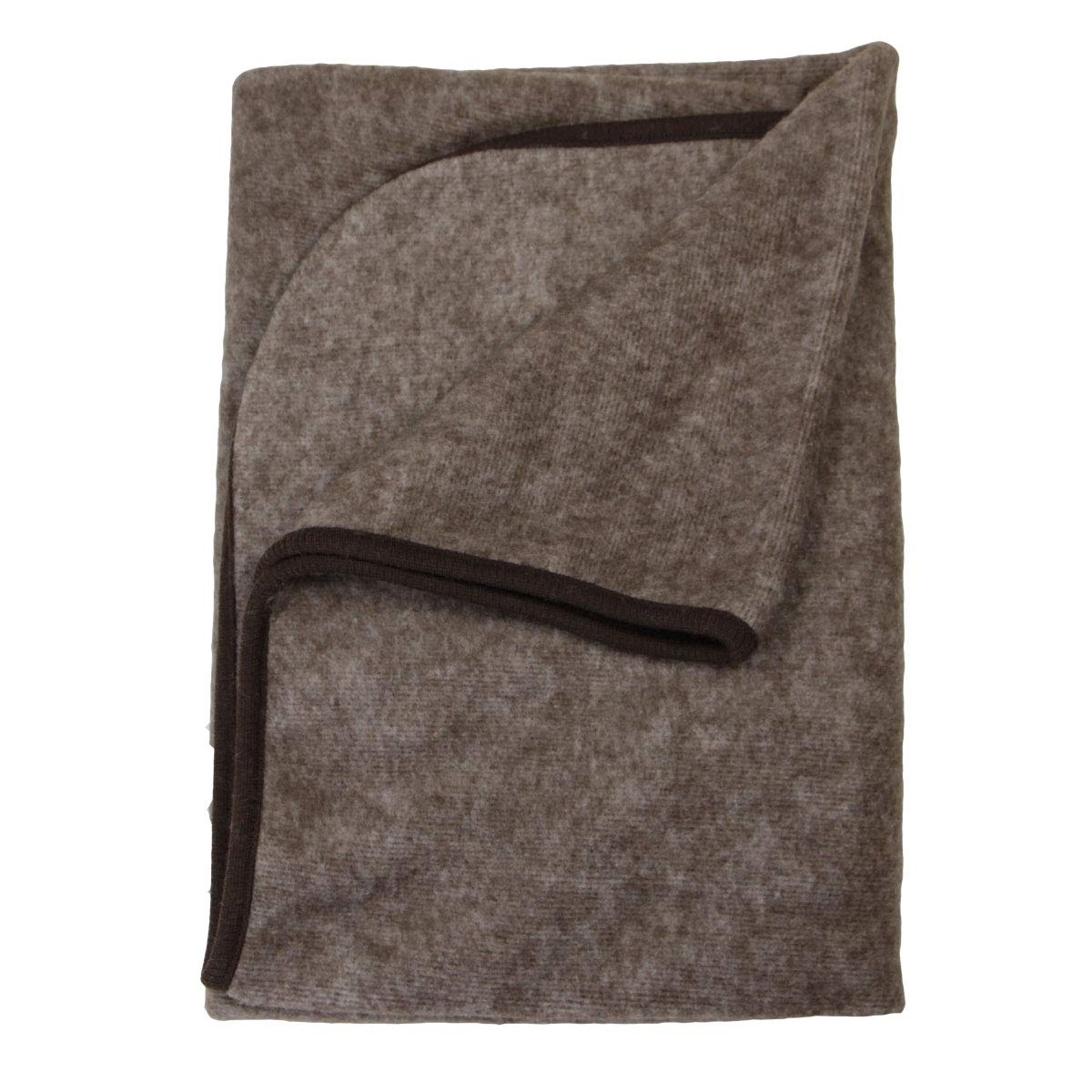 Cosilana Baby Decke Wollfleece Braun-Melange 115
