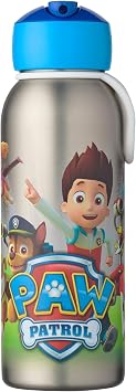 Mepal - Thermoflasche Flip-up Campus - Isolierte Trinkflaschen für Kinder - Edelstahl Thermosflasche - 4 Stunden heiß & 12 Stunden kalt - BPA-frei - 350 ml - Paw Patrol