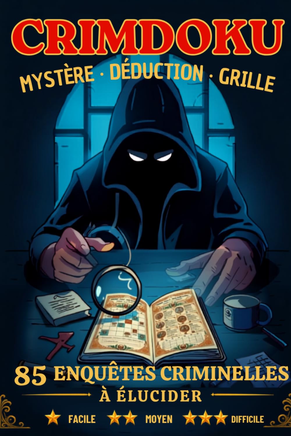 Crimdoku : Le Livre Ultime des Enquêtes de Meurtres | 85 Puzzles de Logique Crime, Enquêtes de Déduction et Défis Type Sudoku pour Adultes