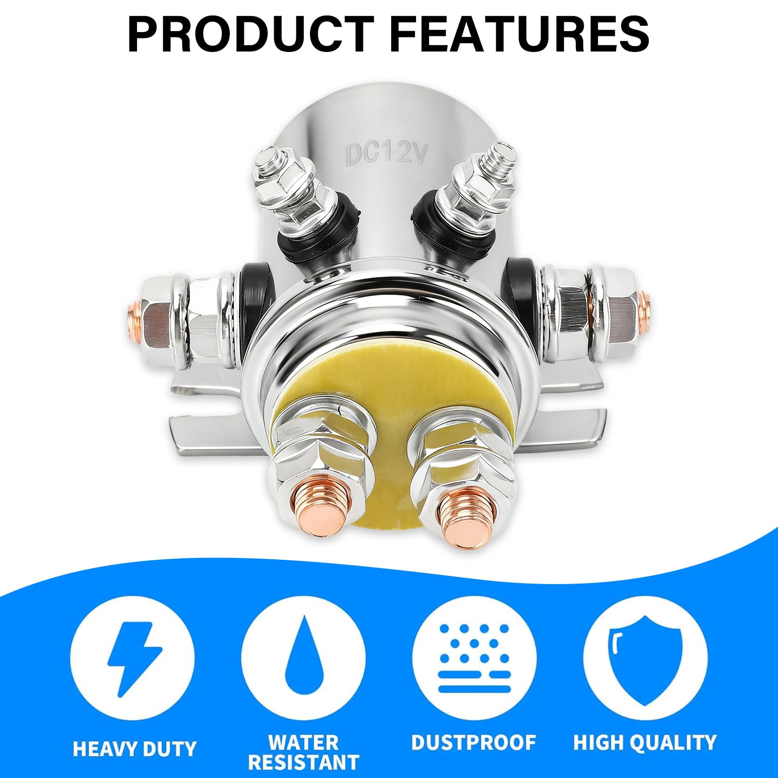 Relè Verricello 600A 12V: Impermeabile Per ATV E Fuoristrada