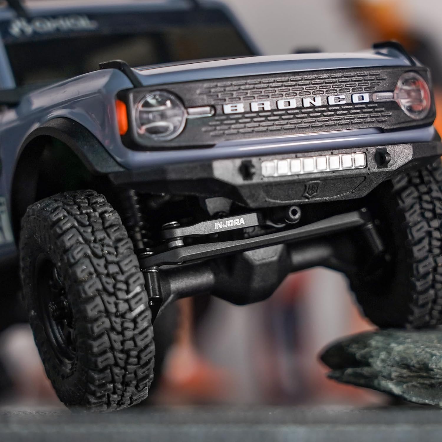 INJORA Black Coating Brass Steering Links for 1/30 Axial SCX30