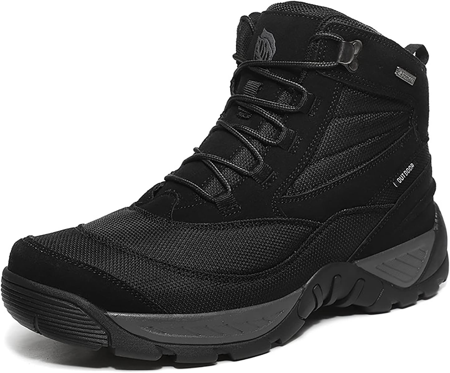 CLSQLXYJZC Outdoor Men's Waterproof Tactical Military Boots, Durable Suede Leather and Rubber Sole Military Work and Desert Boots, Lightweight Non-Slip Work Boots