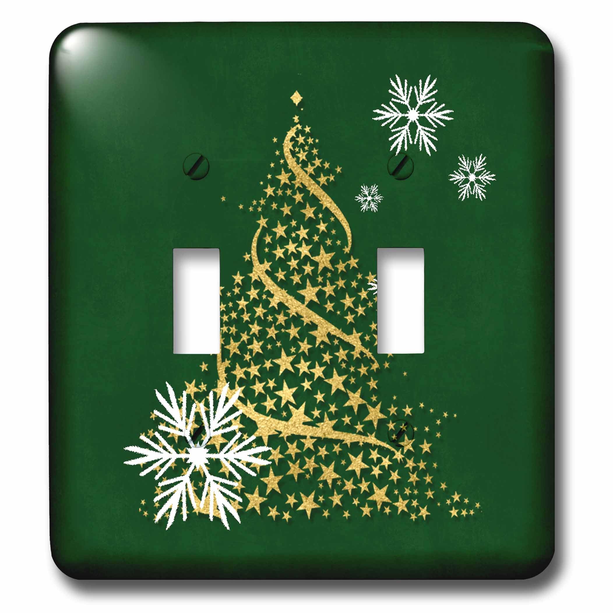 Sapin de Noël double interrupteur blanc lsp_240139_2 3dRose