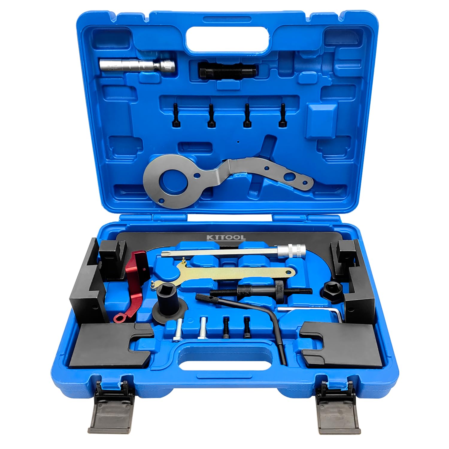 KTTOOL Camshaft Locking Tool Engine Timing Kit Compatible with BMW Mini B38 B48 B58 A15 A12 A20, with 14mm Spark Plug Socket