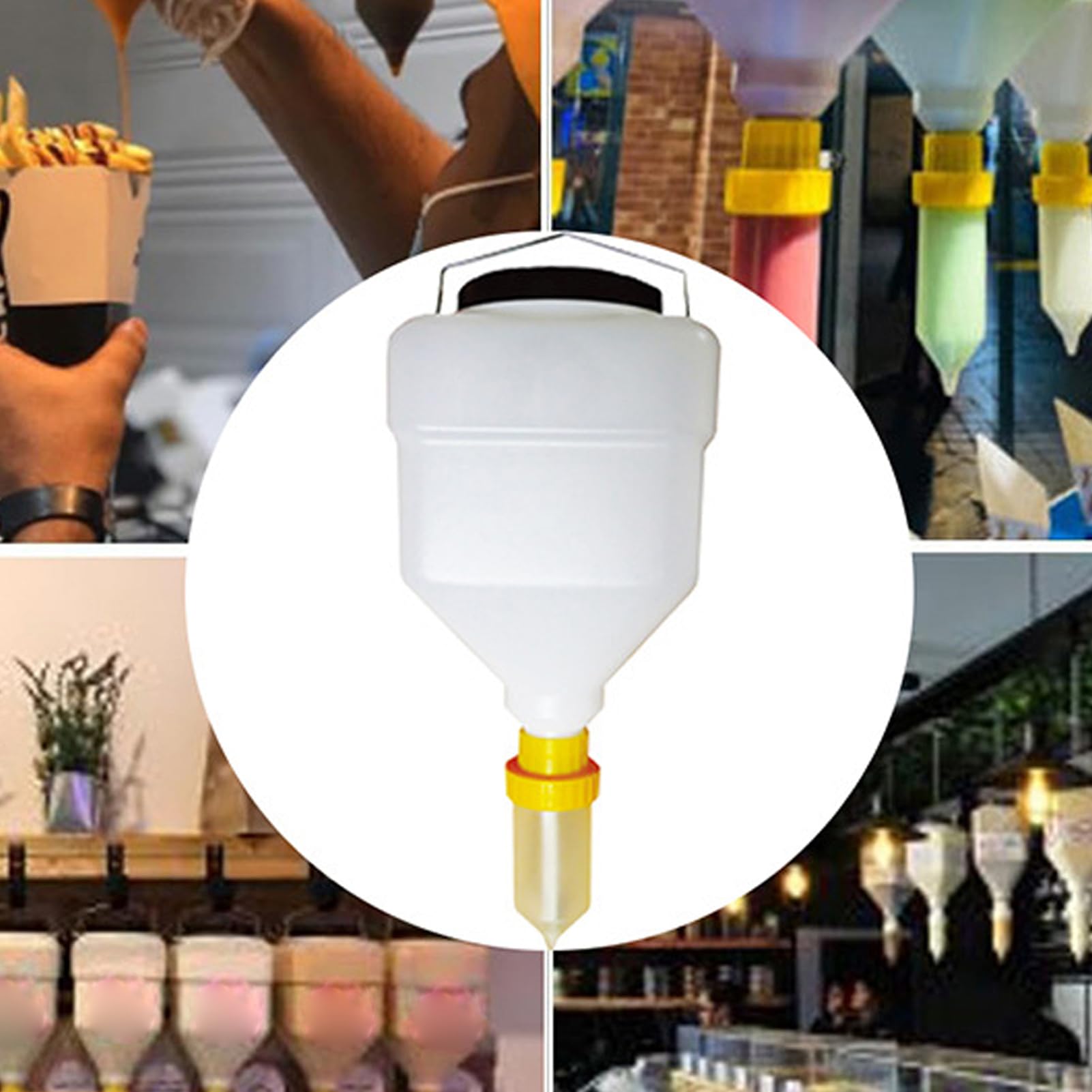 Bottiglie Spremibili Condimenti Contenitore Antigoccia Ricaricabile | Bottiglia Da 5,5 L Per Salse Con Dispensatore A Spremitura Sciroppo, Condimento Per Insalata, Spezie, Ristorante, Cucina,