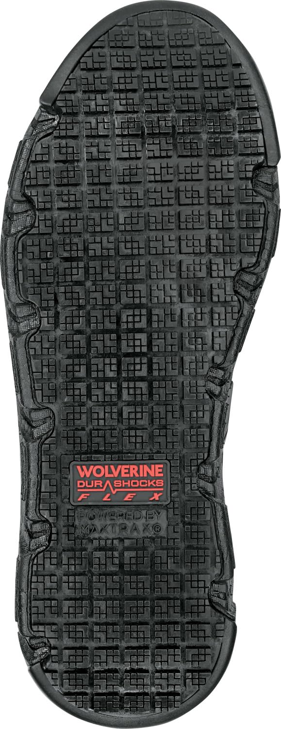 WOLVERINE Rev Vent UltraSpring, MaxTrax - Zapatos de trabajo atléticos para hombre, antideslizantes, puntera suave, EH,