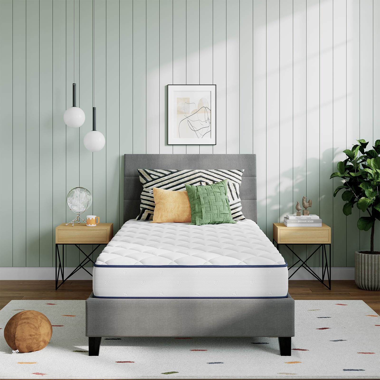 Amazon.com: Novilla Twin Mattress 6 Inch, Foam and Spring Hybrid