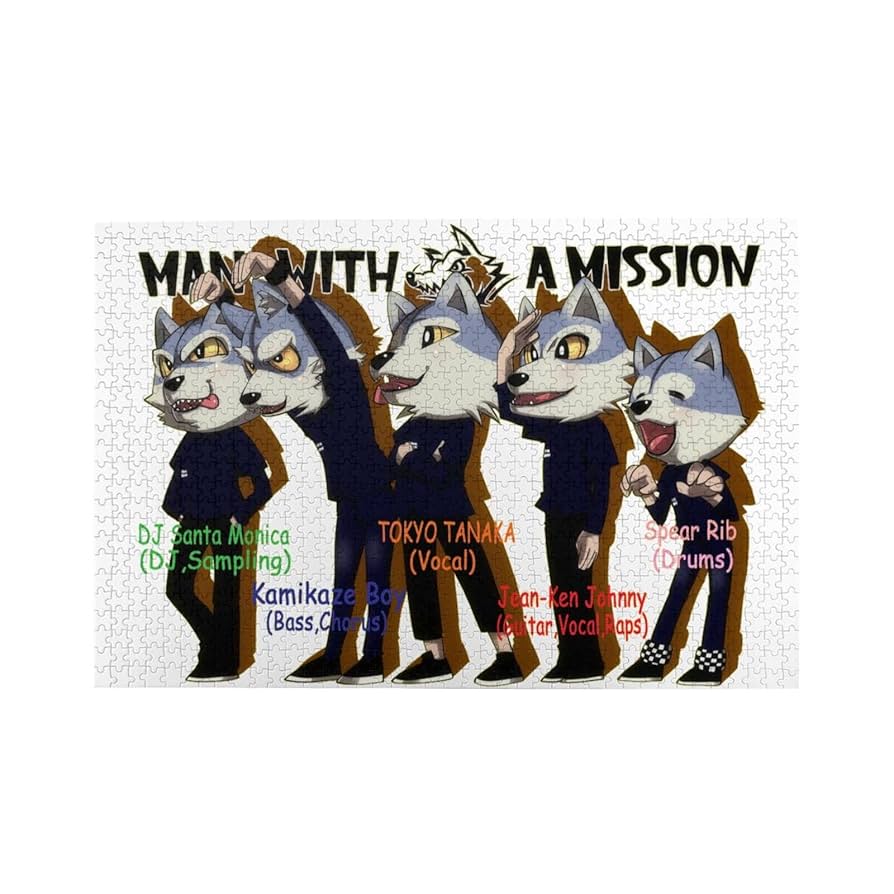 man with a mission/マンウィズ/ジグソーパズル　5種セット Amazon | Man With A Mission 人気ジグソーパズル1000ピース木製