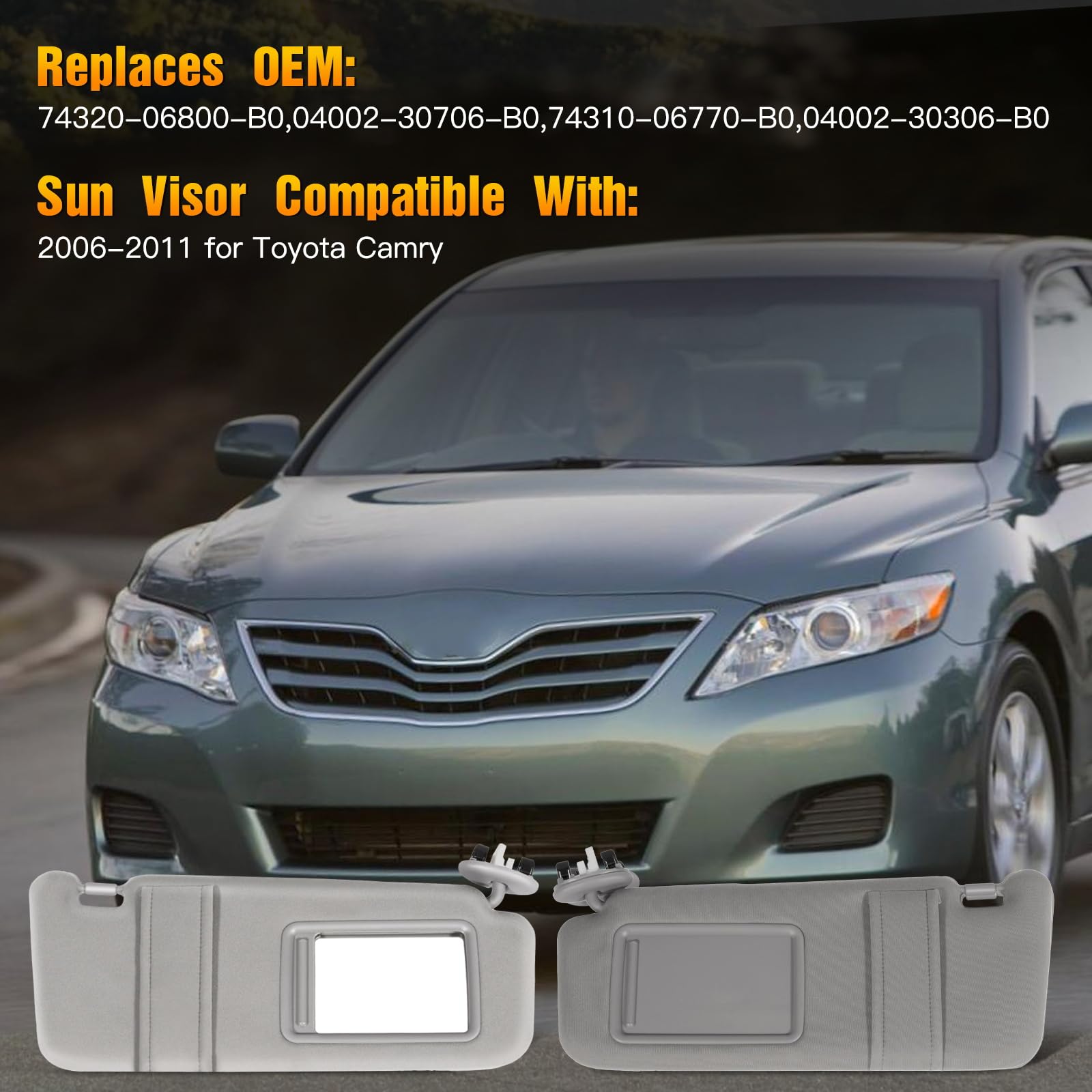 Sun Visor For A 2007 Toyota Camry