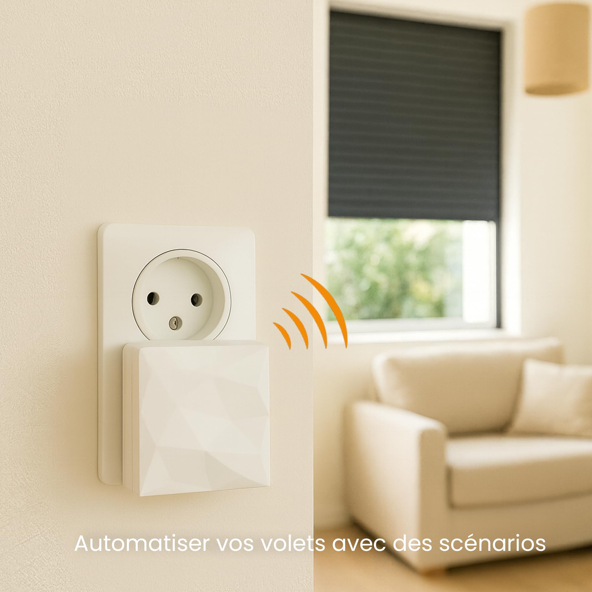 Module Blanc iDiamant Bubendorff - Contrôle Intelligent de Volets Roulants - Compatible WiFi, Alexa et Google - Kit Commande Vocale pour Stores Motorisés - Facile à Installer et Utiliser