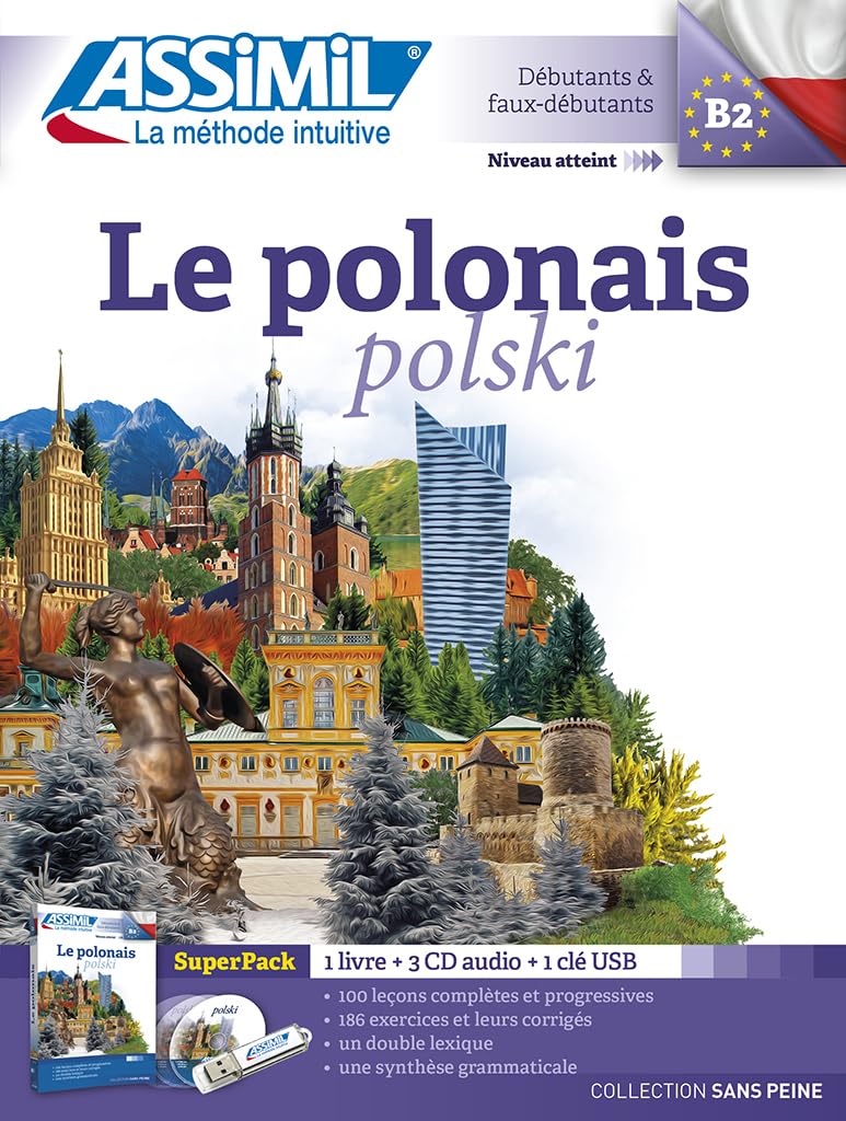 Le Polonais Super pack (livre+3 CD audio+1clé USB)