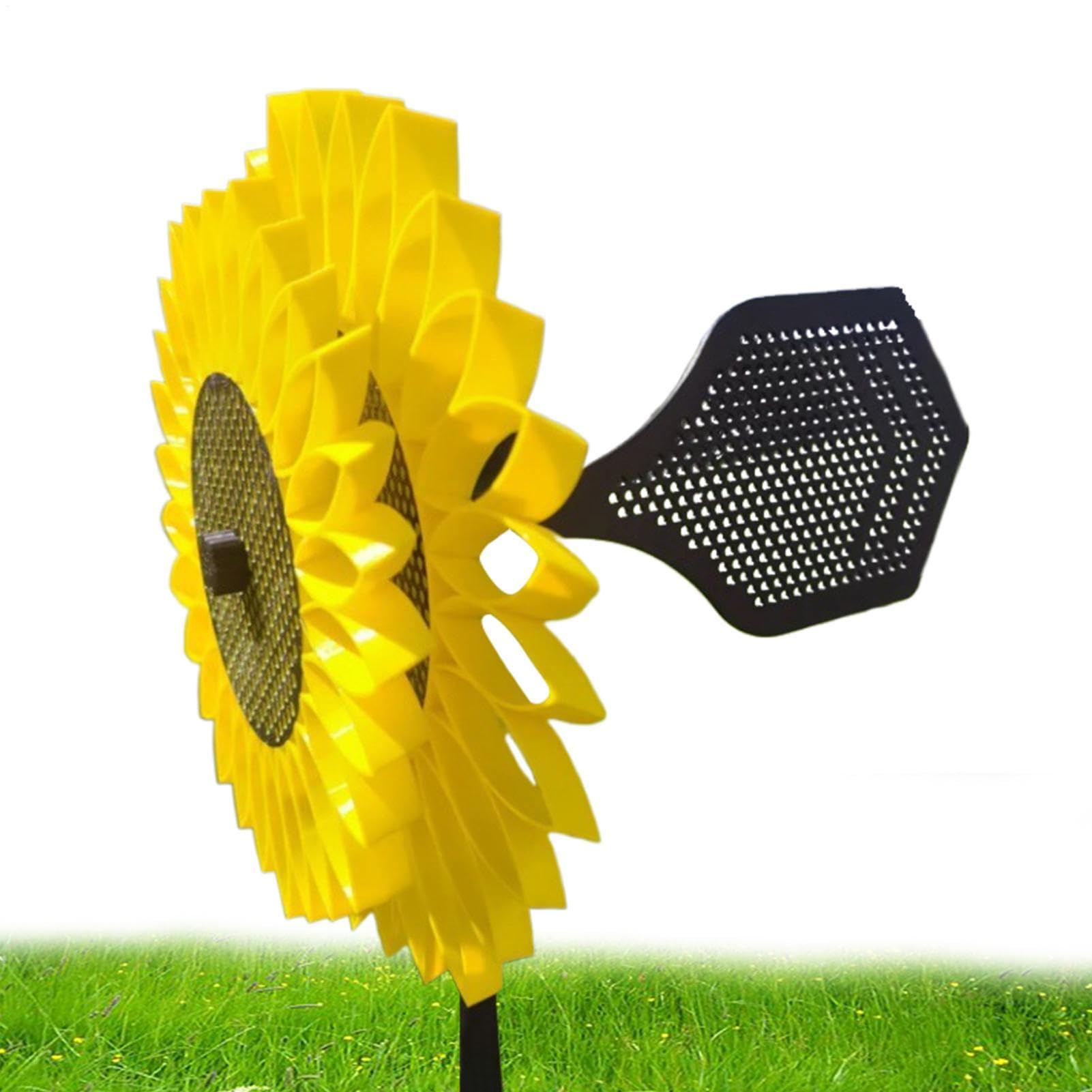 Wind Chimes for Outdoor - Rotating Decorative Flower Windmill, Sunflowers Pinwheels | For Lawn Yard Patio Garden Outdoor Home Farm Birthday Housewarming Celebration Garden Party Summer Feast