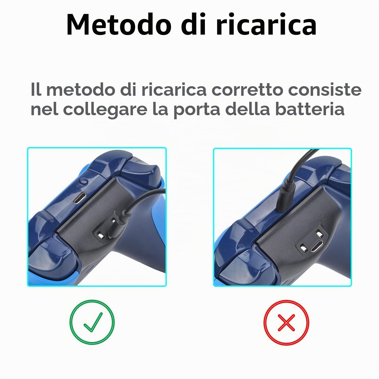Batteria Ricaricabile per Xbox Series X&S con Adattatore USB-C