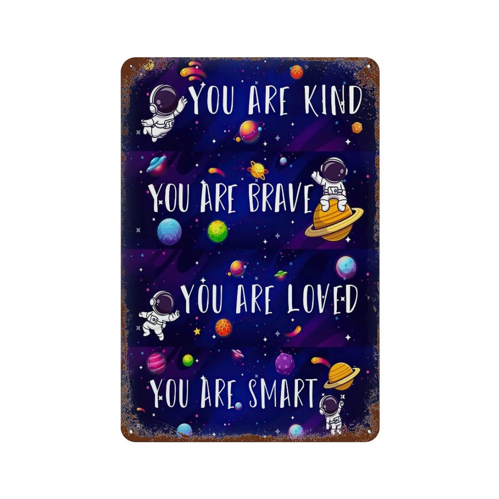 xiaoxiaoshen Affirmations Quote Inspirational Wall Decor Art Metal Tin Poster Modern Home Decor Art Home Bar Shop Decorations Vintage Sign 30x20cm