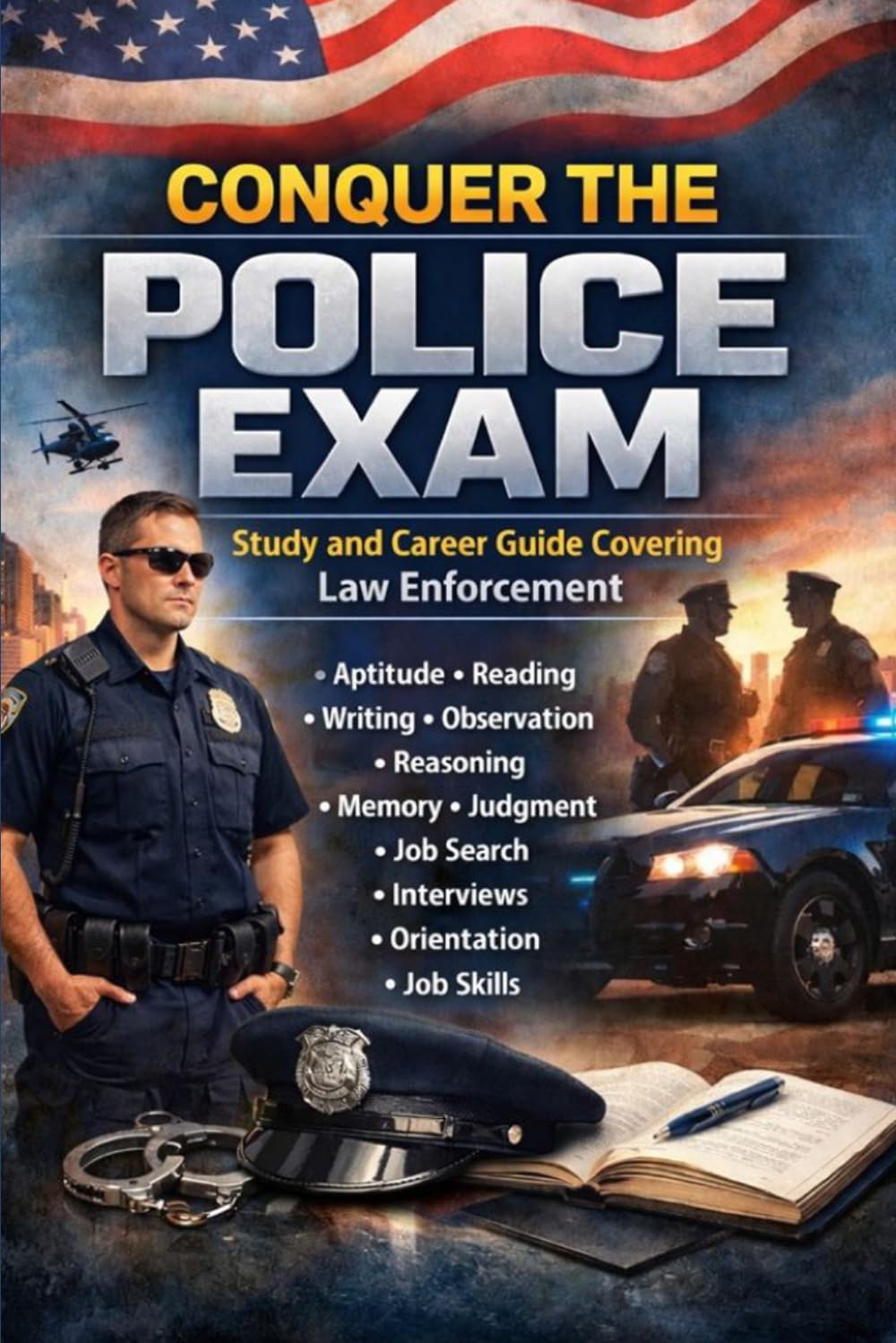 Conquer the Police Exam: Study and Career Guide Covering Law Enforcement Aptitude, Reading, Writing, Observation, Reasoning, Memory, Judgment, Job ... and Job Skills (Public Safety Exams)