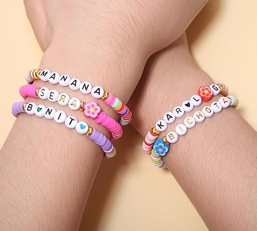 Vista 3 de 5 pulseras Karol G, Manana Sera Bonito Bichota Karol G, joyería para mujeres, adolescentes, niñas, accesorios de álbum inspirados en Karol, trajes