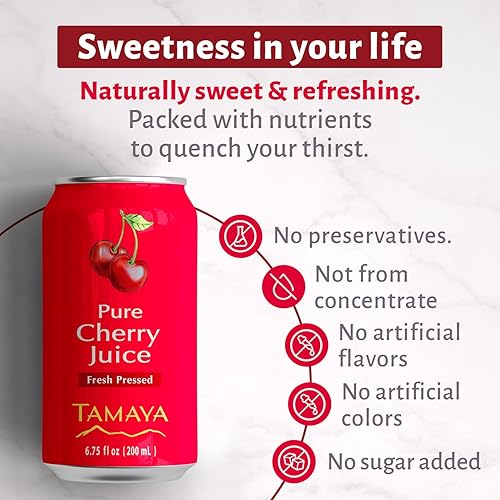 Miniatura 30 de Tamaya Jugos sin mezclar de fruta natural, no de concentrado, 125 frutos prensados, 100% natural, sin azúcar añadida, sin conservadores, latas