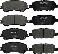 Vista 85 de Juego de pastillas de freno delanteras y traseras de 4 ruedas de repuesto de pastillas de freno de disco de cerámica para Nissan Pathfinder