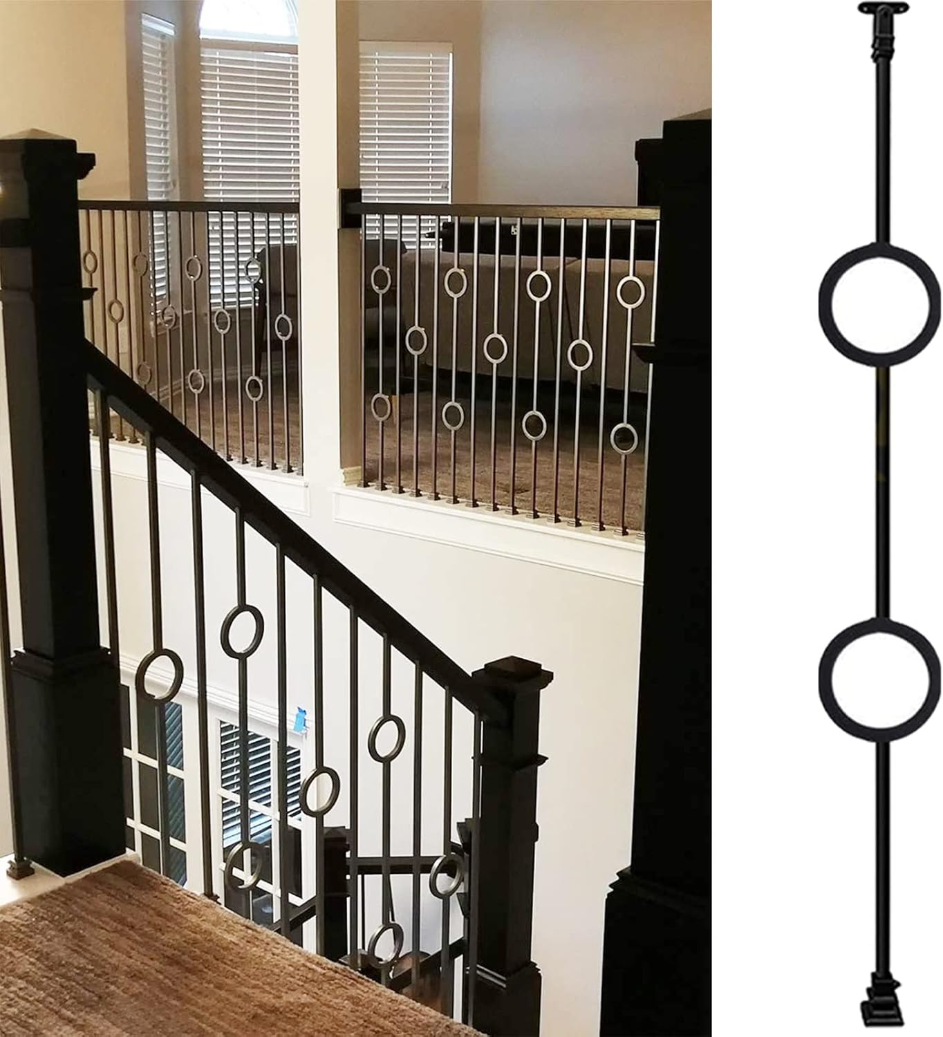Stairs Baluster Deckorators With Flat Brackets Connectors