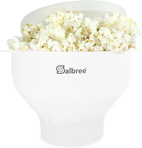 Miniatura 24 de La máquina original Salbree plegable de silicona para hacer palomitas de maíz en el microondas, cuenco apto para microondas con capacidad de 16