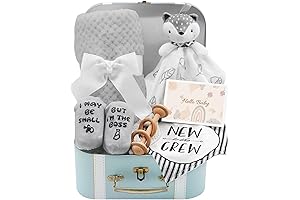 Baby Gift Set, Newborn Boy Gift Basket Shower Present