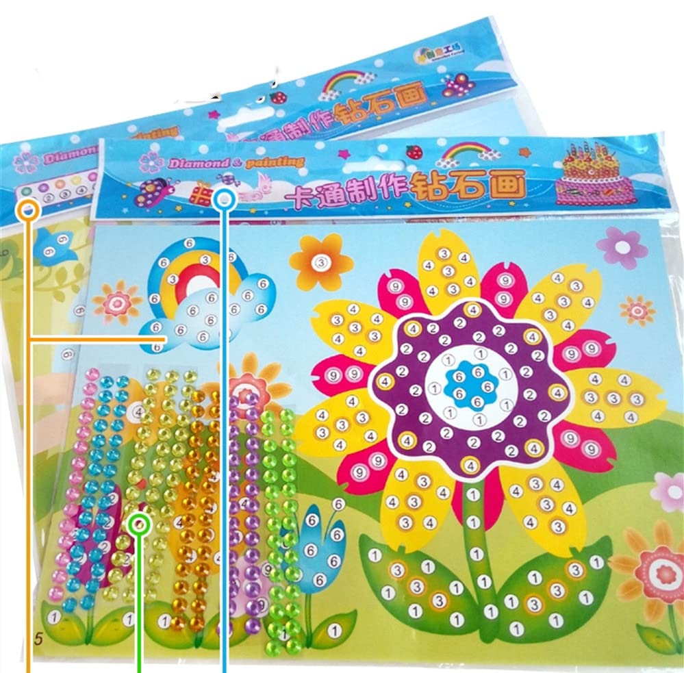 Barlone Set 20 Adesivi Mosaico In Gomma EVA Per Bambini – Dinosauri, Animali, Oceano E Trasporti – Attività Creativa Fai Da Te Senza Colla