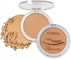 Compact Fixing Powder, Sheer Matt Setting Powder with Vitamin E, Long Lasting Pressed Make Up Foundation (205 - Golden Beige)