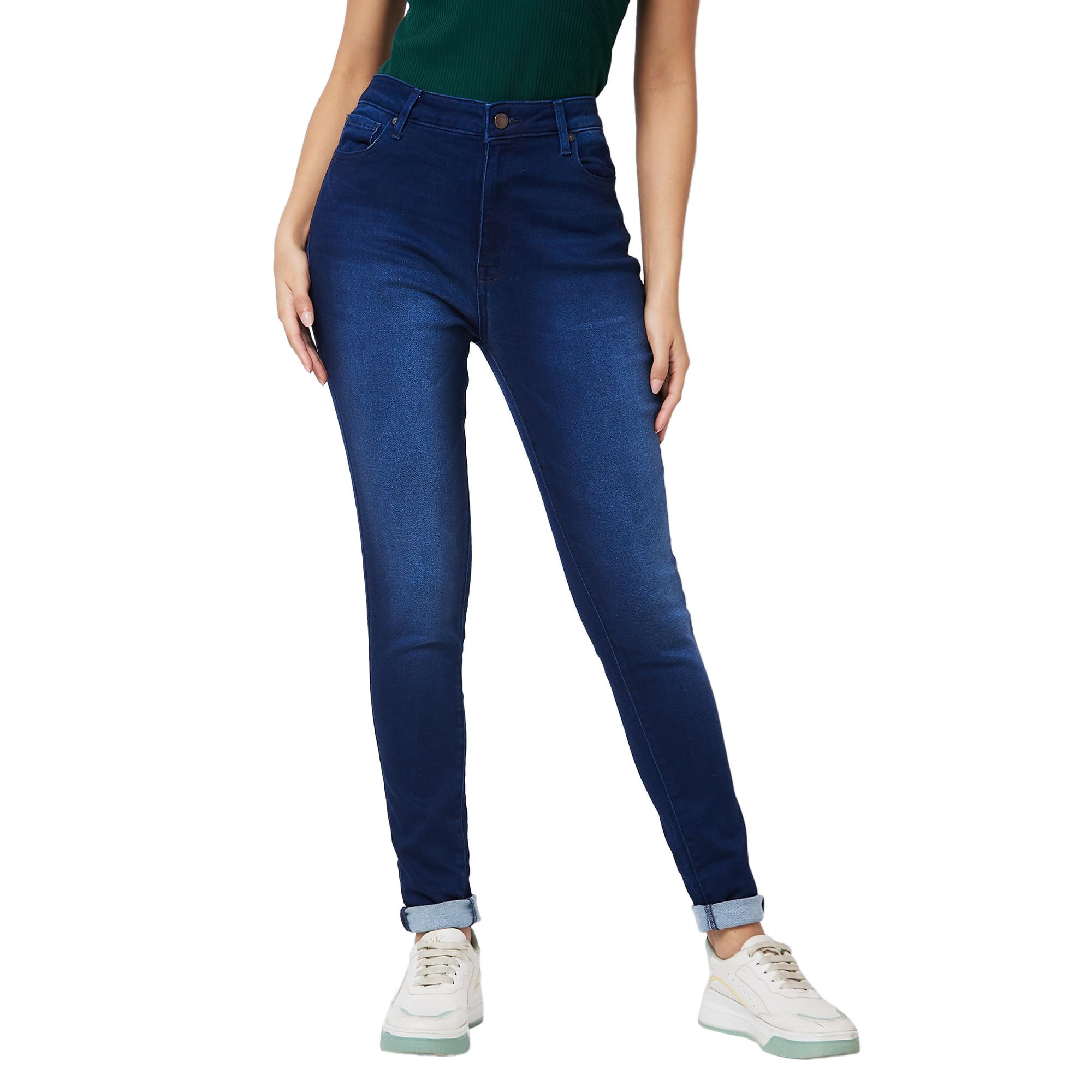 spykar Women's Skinny Fit Casual Pants-picture-38