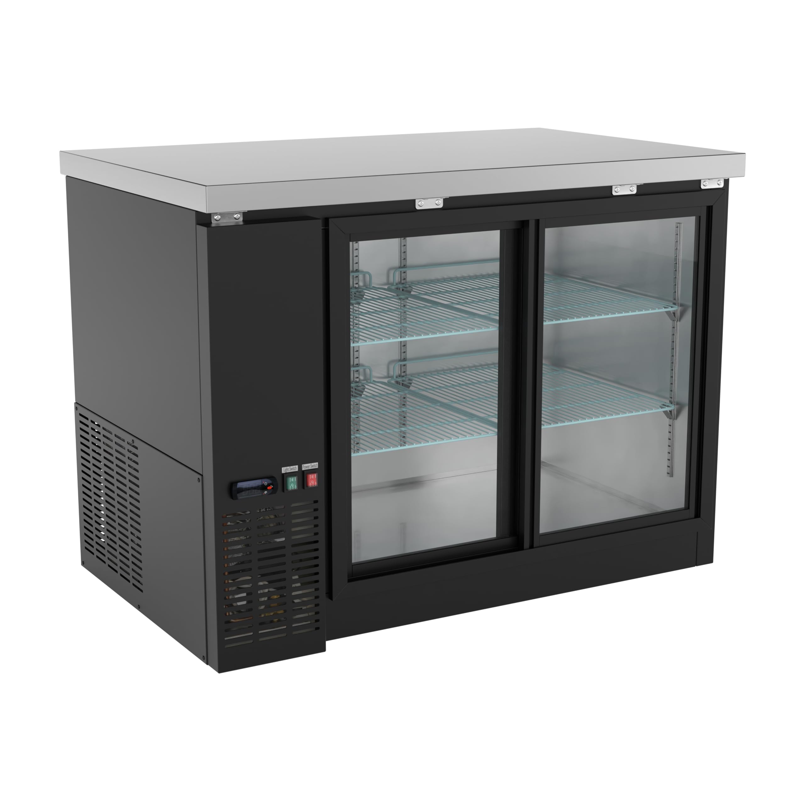 Krollen Industrial UBB-48G-HC 13 cu ft Beverage Cooler Black