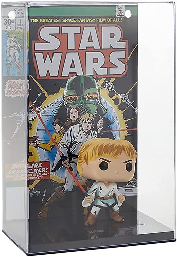 Exclusiva funda de cómic Funko Pop! de Star Wars Luke Skywalker Vinyl Bobblehead
