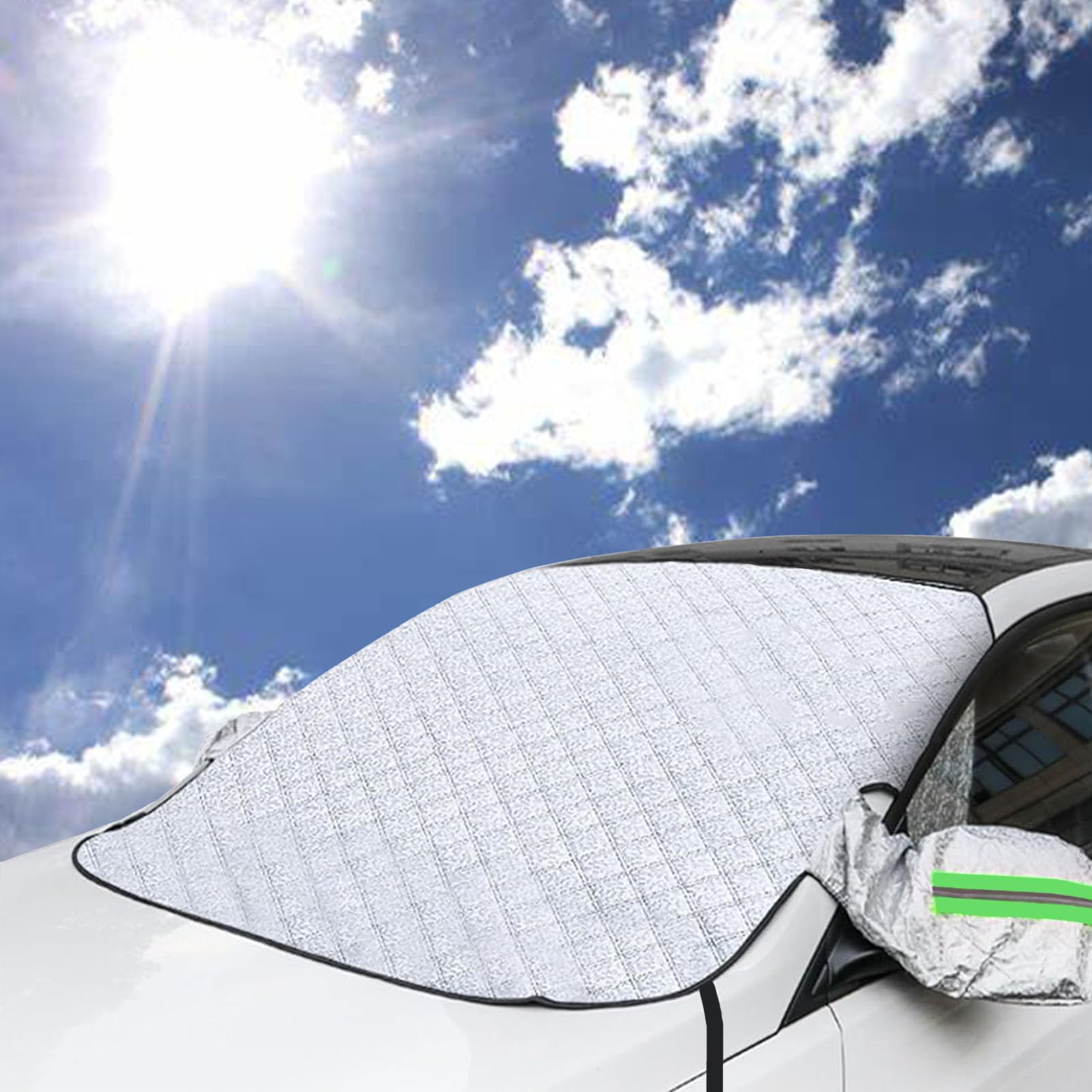 IULONEE Windscreen Sun Shade Car Sun Shade Windscreen Windshield Front Window Cover Universal Folding Foil Sun Shade Car Windshield Cover Protector for SUV Truck to Keep Vehicle Cooler