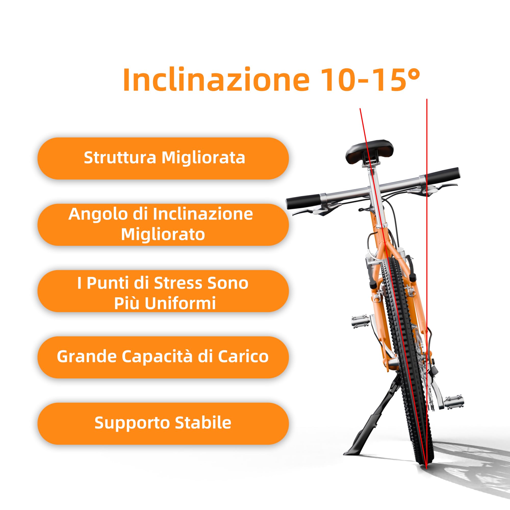 Cavalletto per Bicicletta, Montaggio Centrale per Biciclette/Universale Bicicletta Cavalletto, Cavalletto per Bici da 26 a 29 Pollici, Cavalletti per Bici Regolabili