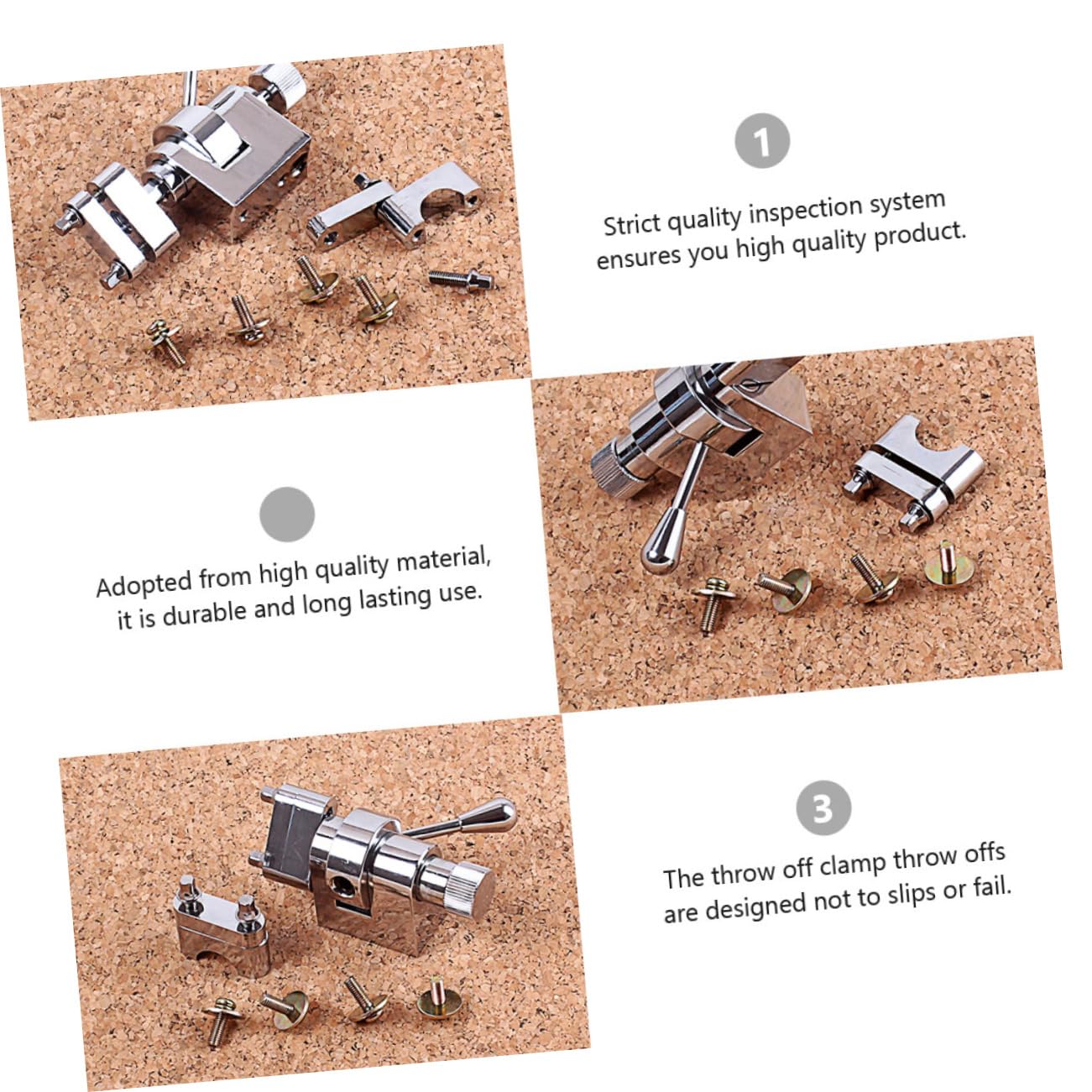 Sosoport Metal Snare Drum Throw off Clamp Strainer Regulator Mounting Screws Wc58 Effortless Adjustment for Tension Control