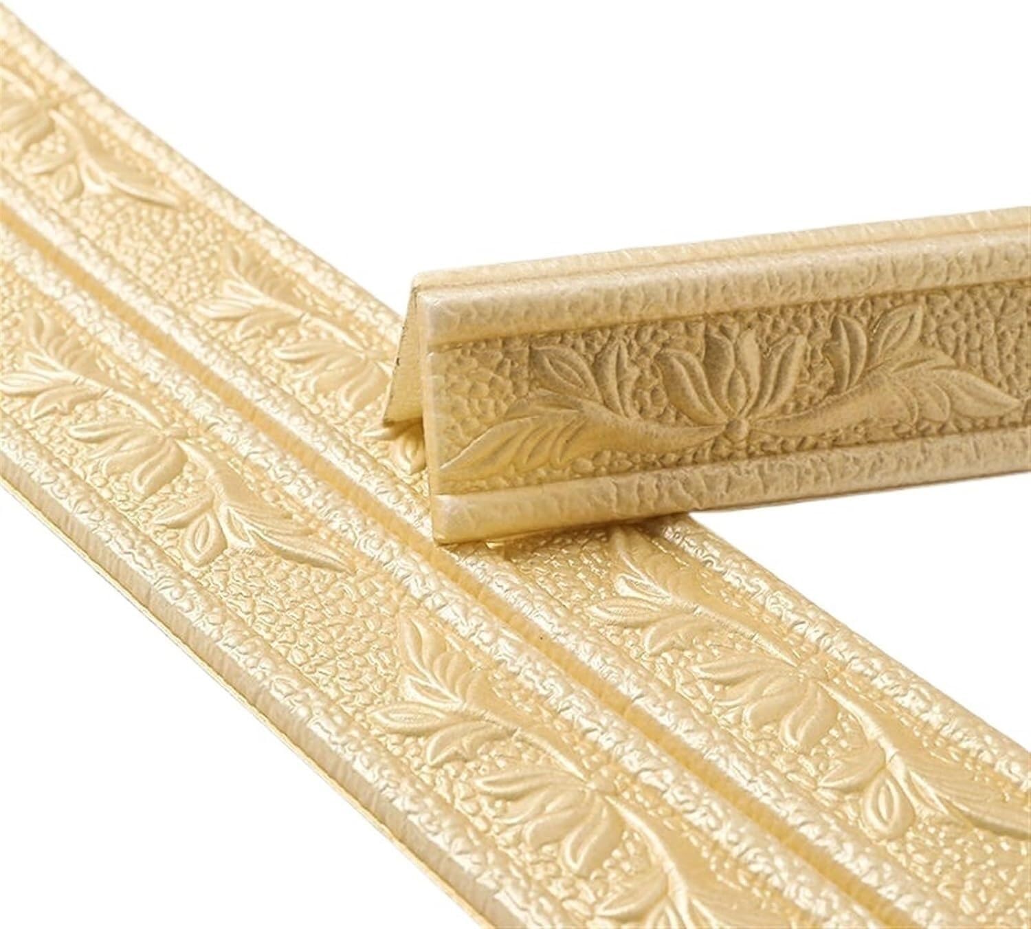VUIKLCty Decorative Skirting Boards, Self-adhesive Skirting Board Wall Stickers, 3D Foam Skirting Boards