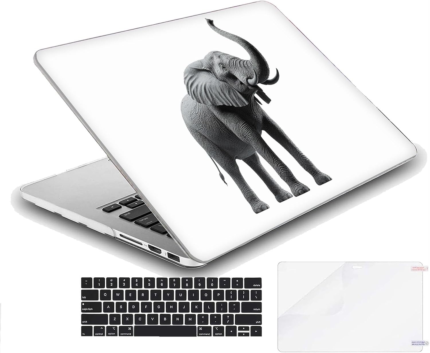 Compatible with MacBook Neo 13-inch, Hard Shell Case with Keyboard Cover and Screen Protector (A3404 A18 Pro chip, 2026 Release) - Elephants MC22622