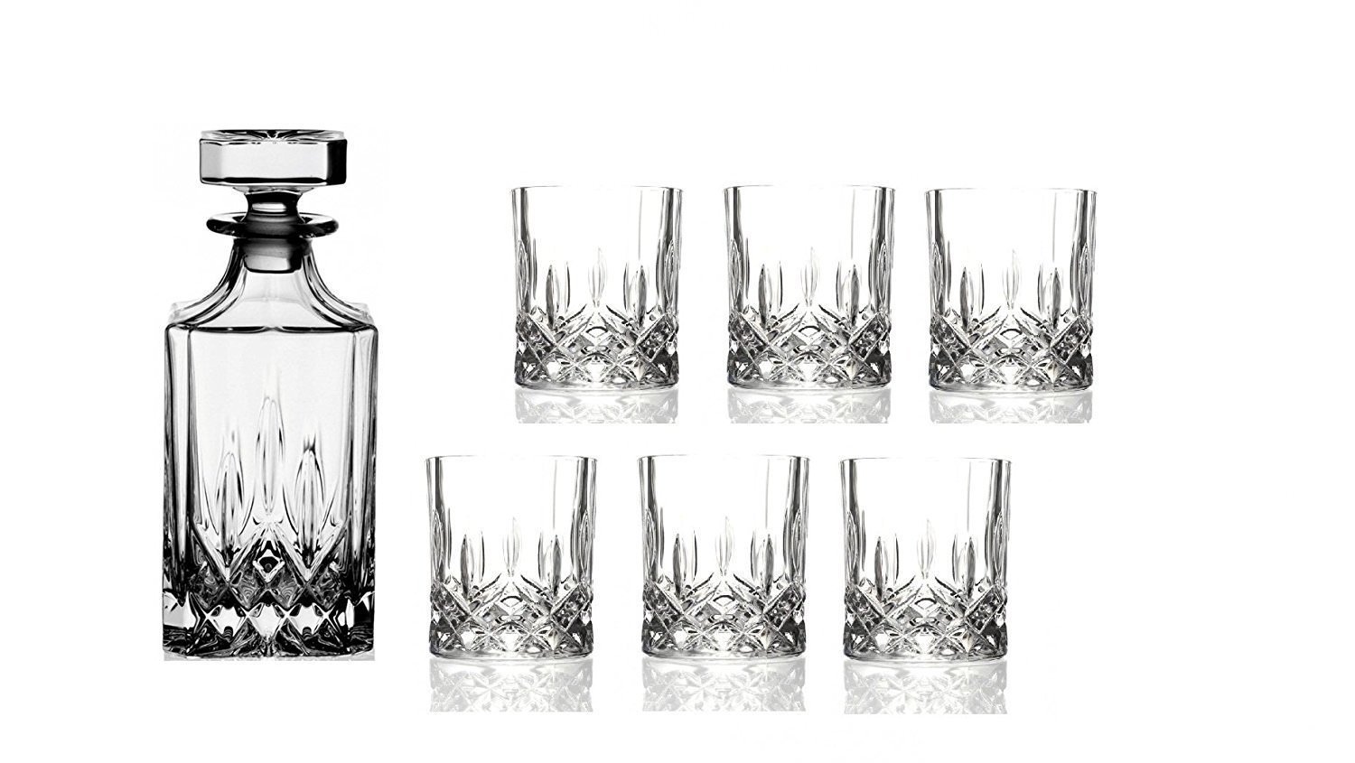 RCR Crystal Opera Whisky 7 Pcs Set ( 6 Wine Glass and 1 Decanter)