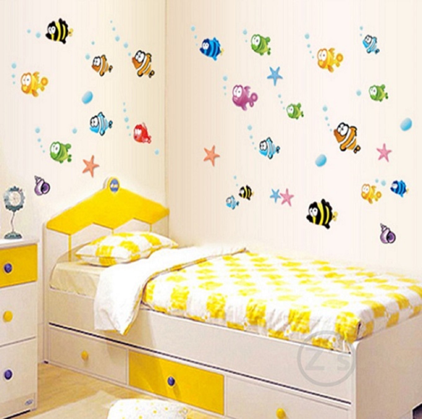 JAAMSO ROYALS Wall Stickers for Kids, Wall Stickers for Kids Room, Kids Wall Stickers for Kids Room, Baby Room Decoration Items Cartoon Wall Stickers (Vinyl, Multicolour, 45 CM x 5.1 x 5.1)