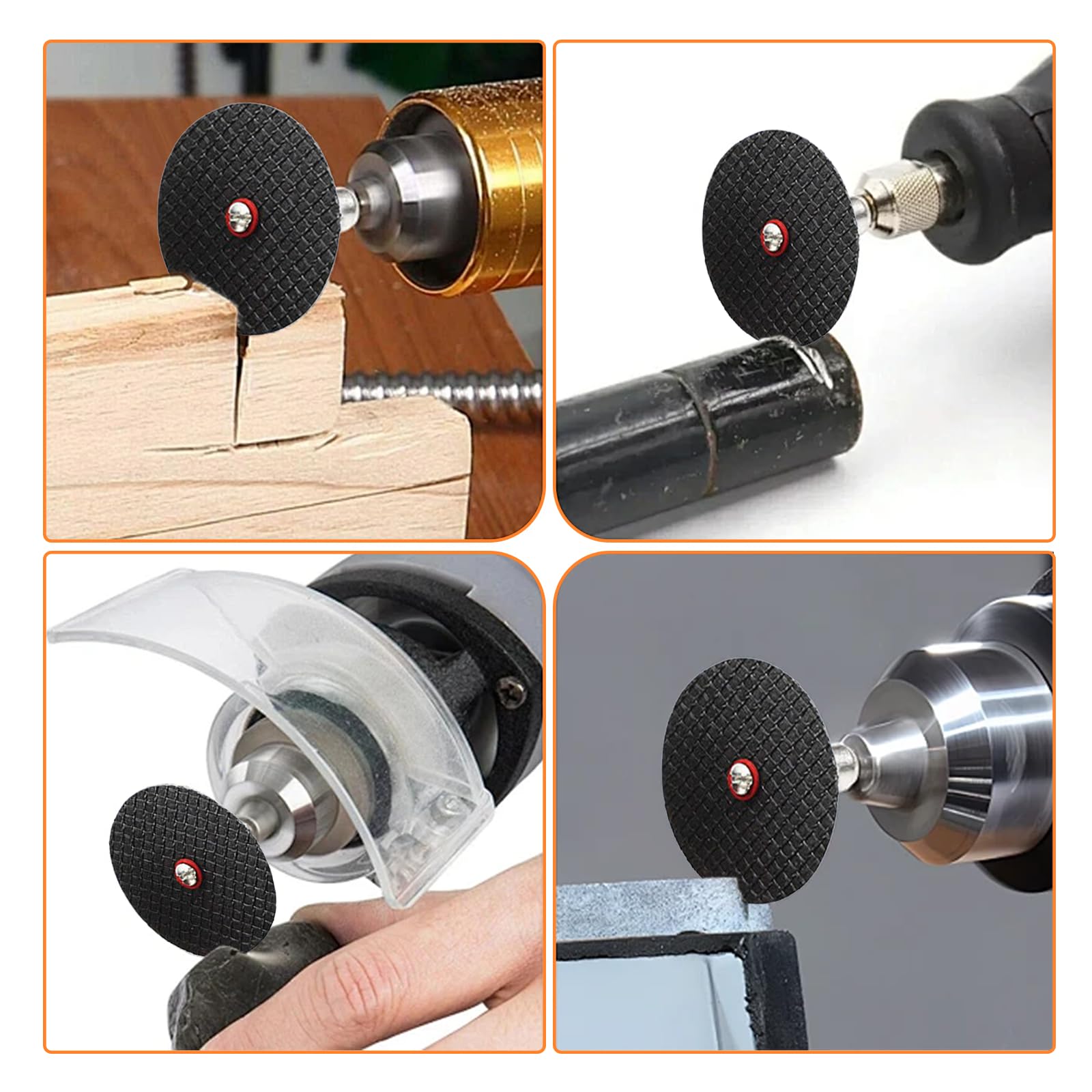 100 dischi da taglio 32 mm, mini dischi da taglio in metallo con 10 punte da 3 mm, disco da taglio dritto per metallo, alluminio, acciaio, pietra e meh