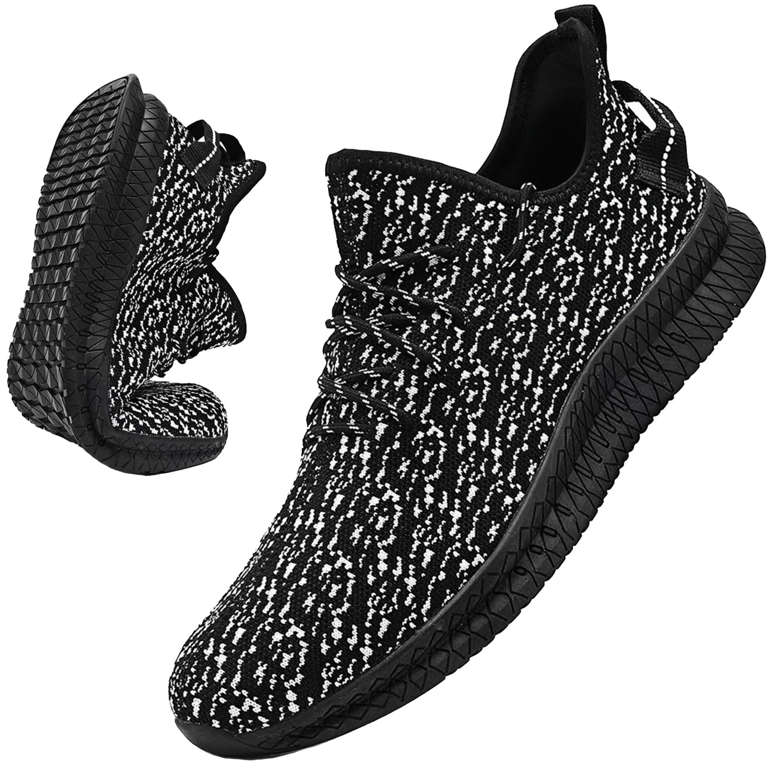 Mens Slip On Walking Shoes Lightweight Breathable Non Slip Running Comfortable Gym Tennis Athletic Fashion Sneakers Men