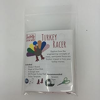 Turkey Racer - Better Bristlebot Educational STEM Building Kits for Kids (1- Individual Kit)