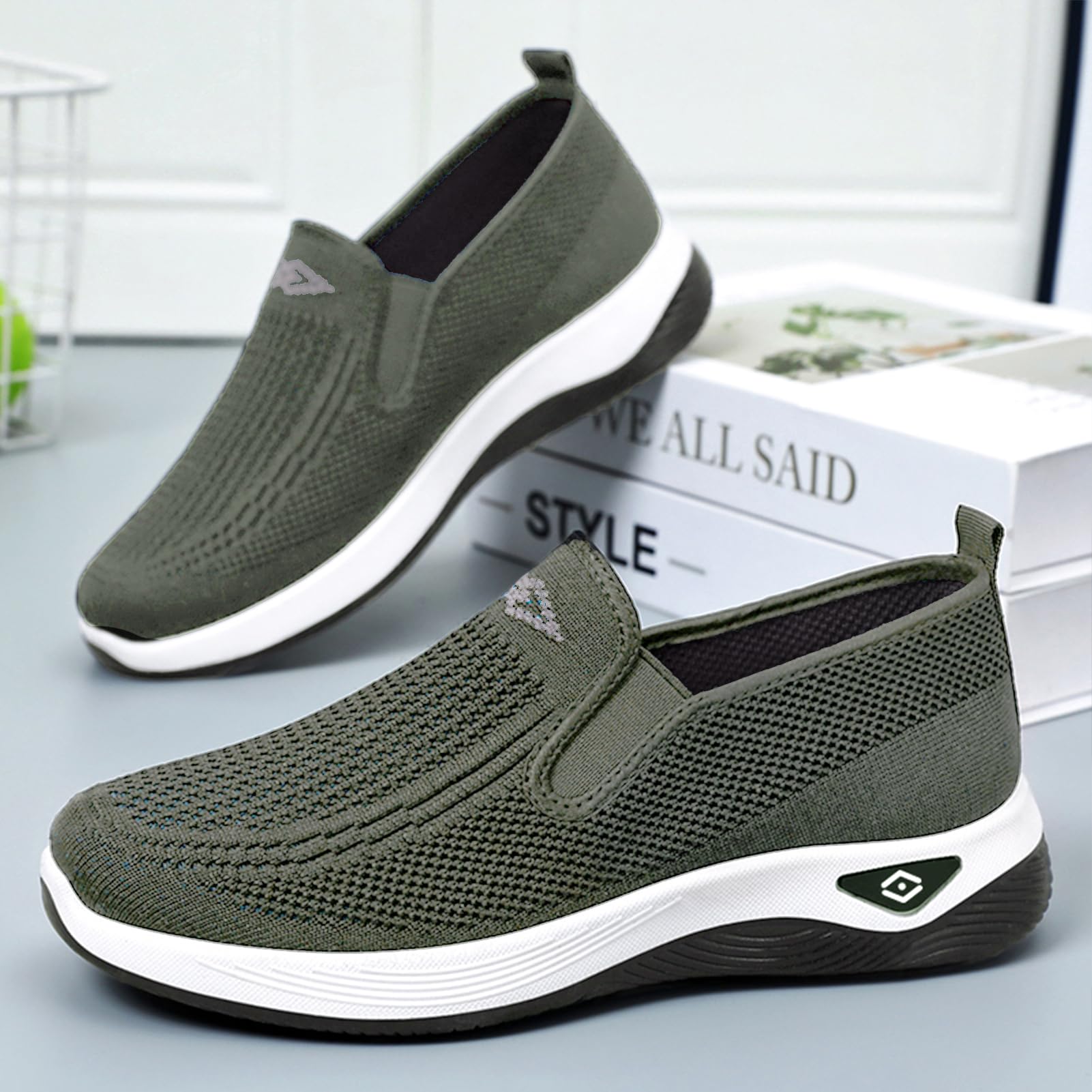 Alexis Leroy Zapatillas Slip On Mujer Zapatos Comodos y Ligeras para Caminar Sin Cordones