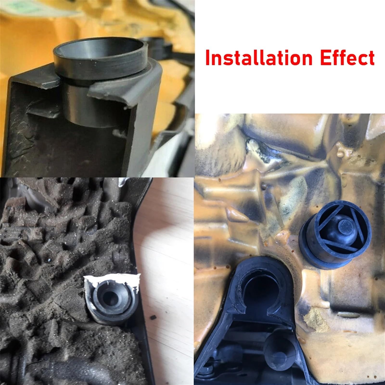 4 Bouchons De Douille Support Tampon Œillets Moteur Caoutchouc - Compatible Ford Focus 2, Mondeo Mk4, C-Max, Galaxy, S-Max
