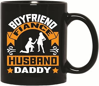 Funny Wedding Gift Ideas for Boyfriend Fiance Husband Daddy 11oz 15oz Black Coffee Mug
